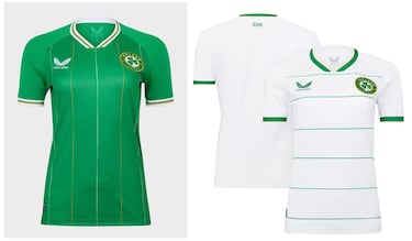 Se salen del puñado de nombres habituales y visten un modelo exclusivo de Castore, una marca deportiva española. La primera es verde con detalles blancos y líneas verticales y la segunda, blanca con detalles verdes y líneas horizontales. Representativa. Se estrenan en un Mundial.