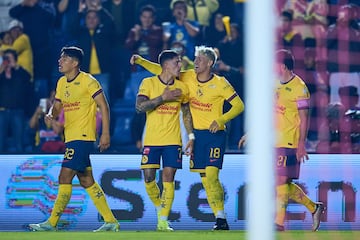 during the 14th round match between America and Monterrey as part of the Liga BBVA MX, Torneo Apertura 2024 at Ciudad de los Deportes Stadium on October 27, 2024 in Mexico City, Mexico.