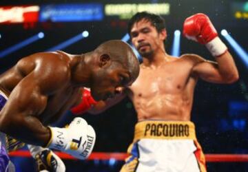 Combate entre Manny Pacquiao y Timothy Bradley Jr. en las Vegas por el título de peso welter de la Organización Mundial de Boxeo.