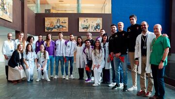 El Pucela, con los niños en los hospitales de la ciudad