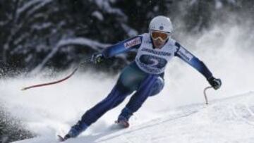 Carolina Ruiz, en el entrenamiento de Garmisch-Partenkirchen.