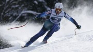 Carolina Ruiz, en el entrenamiento de Garmisch-Partenkirchen.