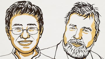Premio Nobel de la Paz 2021: Maria Ressa y Dmitry Muratov, ganadores