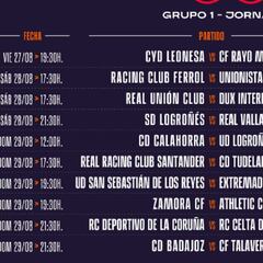 Conoce los horarios de la 1ª jornada de la Primera RFEF