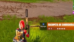 Así es la escopeta de corredera épica y legendaria de Fortnite
