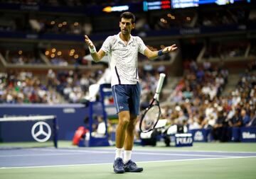 Novak Djokovic ante Kei Nishikori.