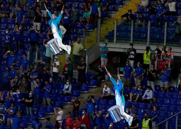 Ceremonia de apertura de la Euro 2020 en el estadio Olí­mpico de Roma.