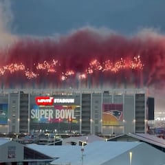Impresionantes fuegos artificiales para espectáculo de Bad Bunny en el Super Bowl LX