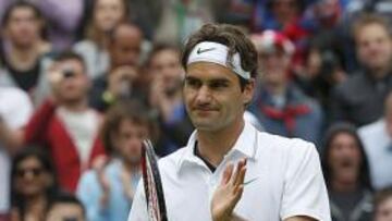 <b>SE SOBREPUSO. </b>Federer celebra una victoria muy sufrida.