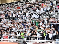 Partido de Liga Hypermotion entre el Burgos CF y el Real Zaragoza celebrado en el estadio de ‘El Plantío’, Burgos. Afición del Burgos, hinchas, aficionados.
RICARDO ORDÓÑEZ - 15-09-2024