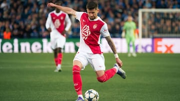 Caio Henrique, jugador del Mónaco, en un partido de Champions esta temporada.