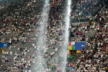 Así fue la tormenta en Dortmund que obligó a detener el Alemania-Dinamarca