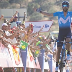 Valverde es el rey del Caminito y Kwiatkowski se viste de rojo