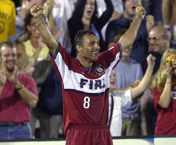 Hristo Stoichkov jugando con el Chicago Fire.