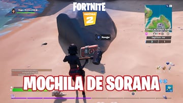 Fortnite Capítulo 2 - Temporada 1 | Desafío de Alter Ego: encuentra el accesorio mochilero escondido en la pantalla de carga de Caos en ascenso mientras llevas el traje Sorana