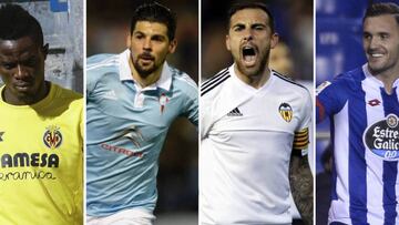 Bailly, Nolito, Alcácer y Lucas.