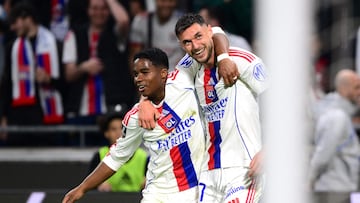 Yaremchuk y Endrick en la victoria del Olympique de Lyon ante el Rennes.