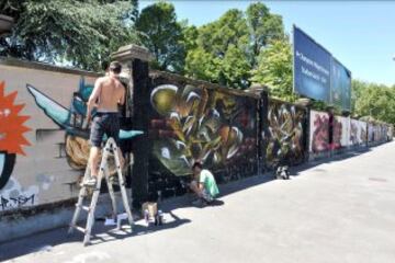 Los preparativos de San Siro para la Champions en imágenes