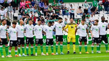 Alineación del Racing en un partido de esta temporada.