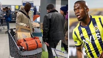 The Ecuadorian forward went to buy aid material for the people affected by the earthquake that has shaken Turkey and Syria.