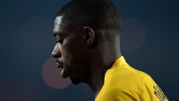 Ousmane Demb&eacute;l&eacute;, jugador del FC Barcelona, durante un partido.