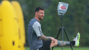 Messi, durante un entrenamiento con el Inter Miami.