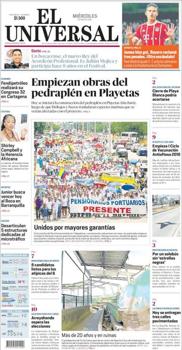 Las portadas de la prensa tras el Real Madrid-Bayern Múnich