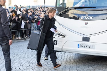 La llegada del Real Madrid a Leipzig