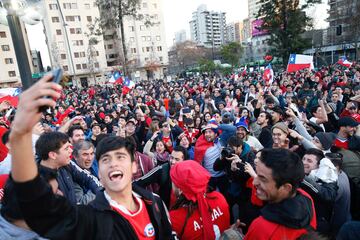 Los festejos en Chile por el paso de su Selección a la final