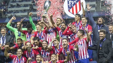 El Atl&eacute;tico se llev&oacute; la Supercopa de Europa ante el Real Madrid en agosto de 2018 en Tallin (Estonia).