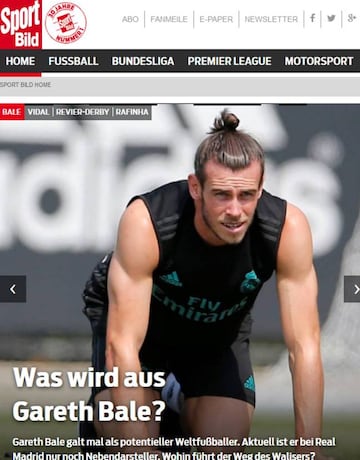 Sport Bild se pregunta qué le pasa a Bale