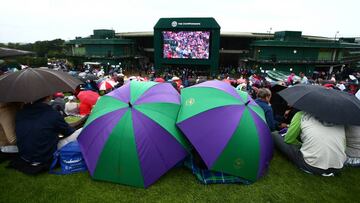 Cancelado en partido de Muguruza por la lluvia