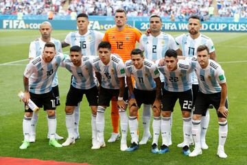 Once inicial de Argentina. 