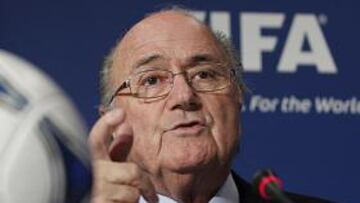 <b>AMENAZANTE. </b>Blatter ha lanzado un ultimátum al fútbol suizo.
