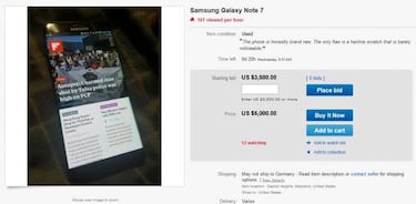 Samsung Galaxy Note 7, el nuevo objeto del deseo de eBay