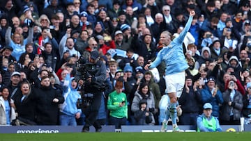 Manchester City striker, who was doubtful ahead of this afternoon’s clash with Liverpool, opened the scoring and reached another career milestone.