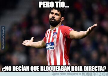 Los mejores memes el Barcelona-Atlético y la roja a Diego Costa