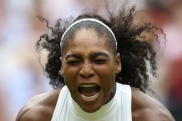 Serena Williams gana la final de Wimbledon de Contra la alemana Angelique Kerber en dos set 7-5 y 6-3