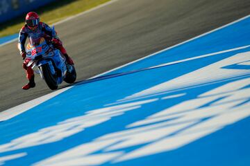 Marc Márquez durante el Gran Premio de España en Jerez. 