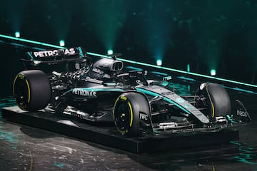 El Mercedes ser por el piloto britnico George Russell y el piloto italiano Andrea Kimi Antonelli.