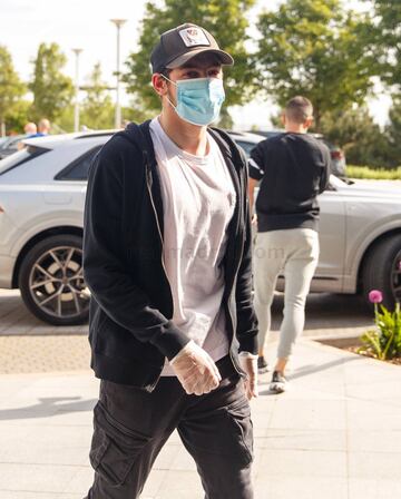 Fede Valverde durante las pruebas médicas realizadas esta mañana en la Ciudad Deportiva del Real Madrid. 