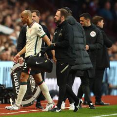 Liverpool’s Fabinho out injured against Aston Villa