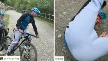 "Pido al Tour que se lo lleve de vuelta": la cómica caída de Purito en Mountain Bike