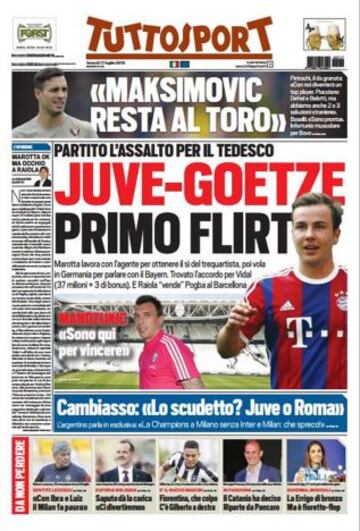 Portadas de la prensa deportiva