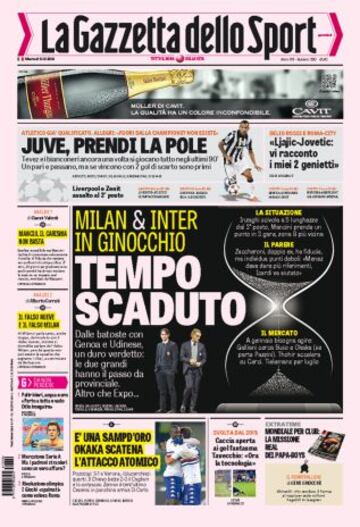 Portadas de la prensa deportiva