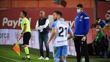 Sergio Pellicer, durante el Mallorca - Málaga.