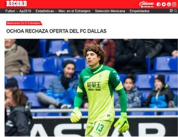 El interés de la Major League Soccer no es nuevo. En marzo de 2017, el FC Dallas ofreció una buena suma de dinero para hacerse con los servicios de Francisco Guillermo Ochoa. El jugador mexicano se habría negado a llegar al futbol estadounidense porque su deseo era seguir probando suerte en Europa.