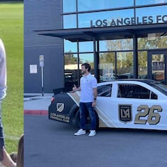 Carlos Vela convive en las instalaciones de LAFC con el piloto Daniel Suárez