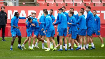 Jugadores del Girona.