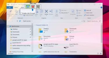 Organiza tus ventanas de Windows 10 haciéndolas transparentes